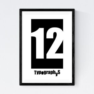 TYPOGRAPHYS POSTER T0026-12（A4）
