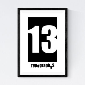 TYPOGRAPHYS POSTER T0026-13（A4）