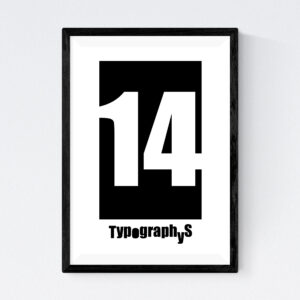 TYPOGRAPHYS POSTER T0026-14（A4）