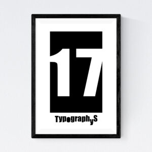TYPOGRAPHYS POSTER T0026-17（A4）
