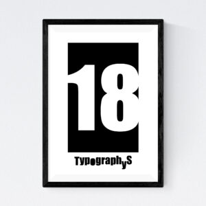 TYPOGRAPHYS POSTER T0026-18（A4）