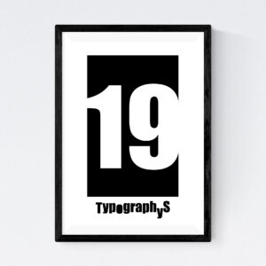 TYPOGRAPHYS POSTER T0026-19（A4）