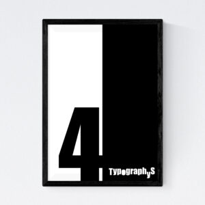 TYPOGRAPHYS POSTER T0030-04（A4）