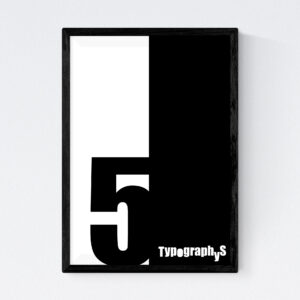 TYPOGRAPHYS POSTER T0030-05（A4）