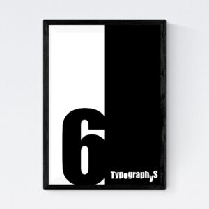 TYPOGRAPHYS POSTER T0030-06（A4）