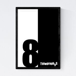 TYPOGRAPHYS POSTER T0030-08（A4）