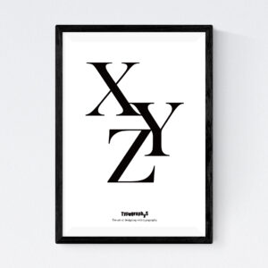 TYPOGRAPHYS POSTER T0046（A4）