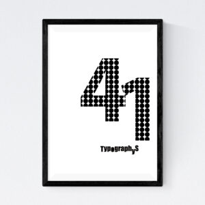 TYPOGRAPHYS POSTER T0043-41（A4）