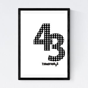 TYPOGRAPHYS POSTER T0043-43（A4）