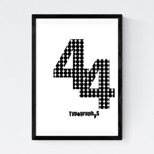 TYPOGRAPHYS POSTER T0043-44（A4）
