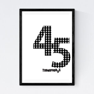 TYPOGRAPHYS POSTER T0043-45（A4）