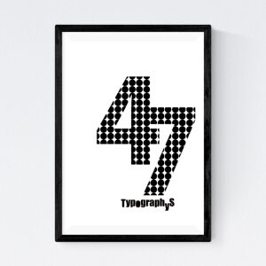 TYPOGRAPHYS POSTER T0043-47（A4）