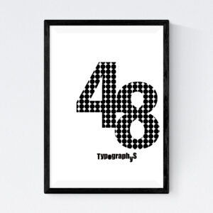 TYPOGRAPHYS POSTER T0043-48（A4）