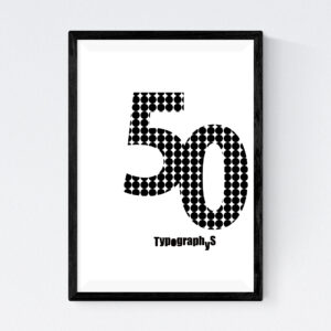 TYPOGRAPHYS POSTER T0043-50（A4）
