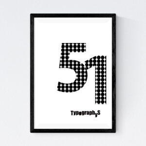TYPOGRAPHYS POSTER T0043-51（A4）