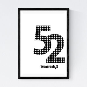 TYPOGRAPHYS POSTER T0043-52（A4）
