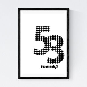 TYPOGRAPHYS POSTER T0043-53（A4）