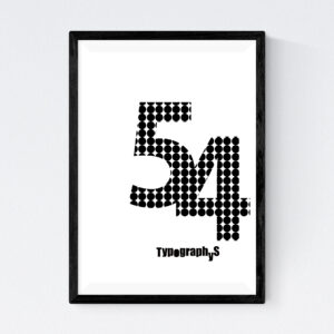 TYPOGRAPHYS POSTER T0043-54（A4）