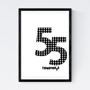 TYPOGRAPHYS POSTER T0043-55（A4）