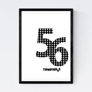 TYPOGRAPHYS POSTER T0043-56（A4）