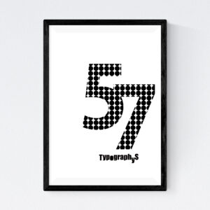 TYPOGRAPHYS POSTER T0043-57（A4）