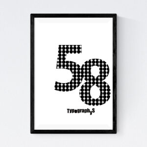 TYPOGRAPHYS POSTER T0043-58（A4）