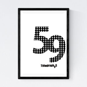 TYPOGRAPHYS POSTER T0043-59（A4）