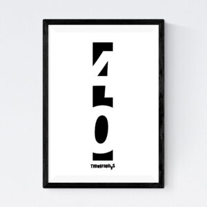 TYPOGRAPHYS POSTER T0058-40（A4）