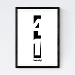 TYPOGRAPHYS POSTER T0058-41（A4）