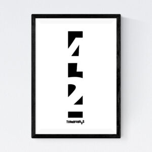 TYPOGRAPHYS POSTER T0058-42（A4）