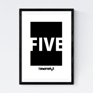 TYPOGRAPHYS POSTER T0059-05（A4）