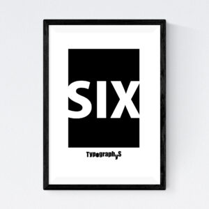 TYPOGRAPHYS POSTER T0059-06（A4）