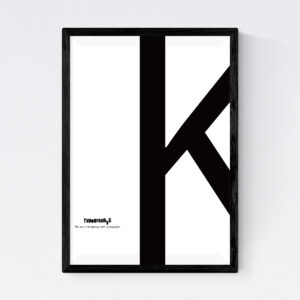 TYPOGRAPHYS POSTER T0067-K（A4）