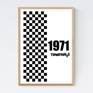 TYPOGRAPHYS POSTER T0001-1971（A2）
