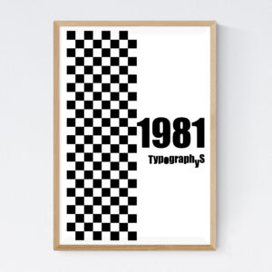 TYPOGRAPHYS POSTER T0001-1981（A2）