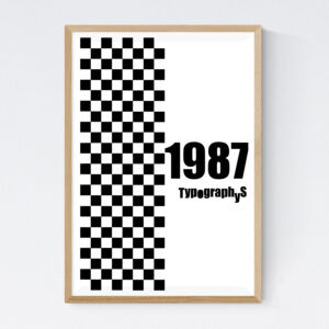 TYPOGRAPHYS POSTER T0001-1987（A2）