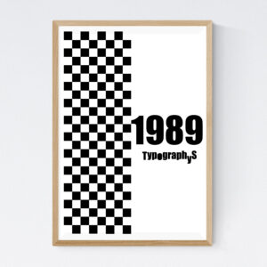 TYPOGRAPHYS POSTER T0001-1989（A2）