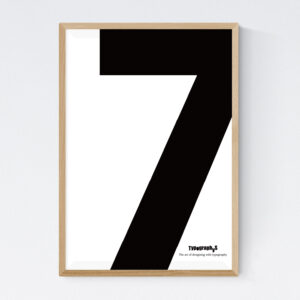 TYPOGRAPHYS POSTER T0003-07（A2）