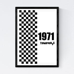 TYPOGRAPHYS POSTER T0001-1971（A3）