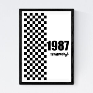TYPOGRAPHYS POSTER T0001-1987（A3）