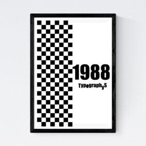 TYPOGRAPHYS POSTER T0001-1988（A3）