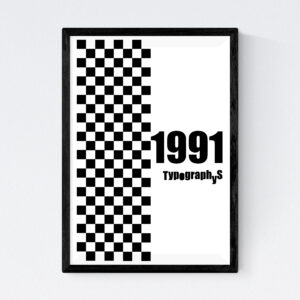 TYPOGRAPHYS POSTER T0001-1991（A3）