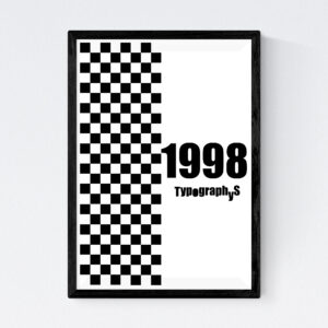 TYPOGRAPHYS POSTER T0001-1998（A3）