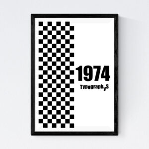 TYPOGRAPHYS POSTER T0001-1974（A3）