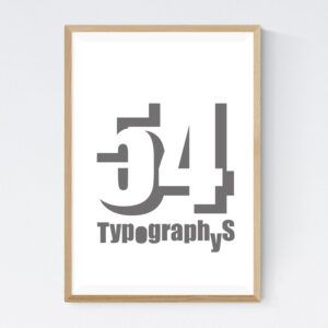 TYPOGRAPHYS POSTER T0002-GR（A2）