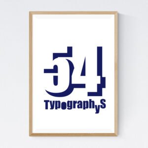 TYPOGRAPHYS POSTER T0002-NV（A2）