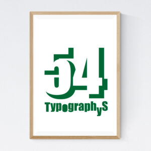 TYPOGRAPHYS POSTER T0002-FG（A2）