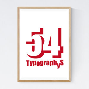 TYPOGRAPHYS POSTER T0002-WR（A2）
