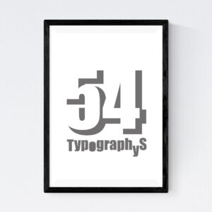 TYPOGRAPHYS POSTER T0002-GR（A4）