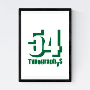 TYPOGRAPHYS POSTER T0002-FG（A4）